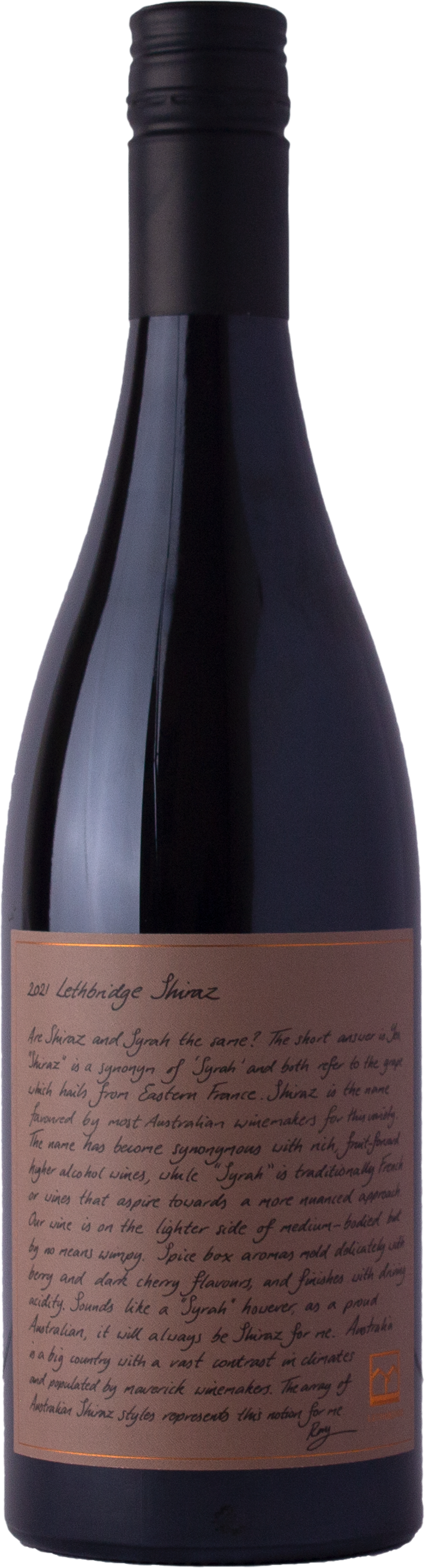 Lethbridge Wines Shiraz 2021